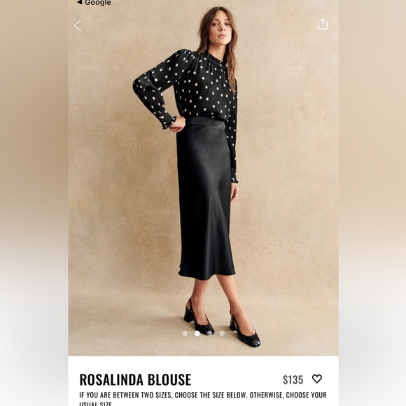 Sézane rosalinda blouse polka dot size 36 eu - Picture 2 of 7